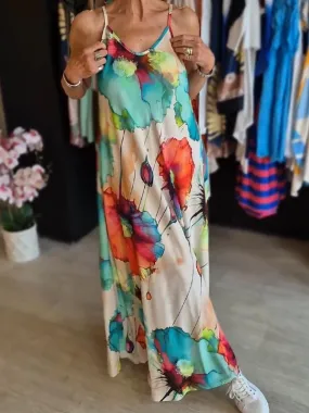 Tinte Bedrucktes Kleid